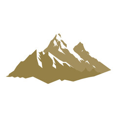 Mountain silhouette design with minimal and artistic style