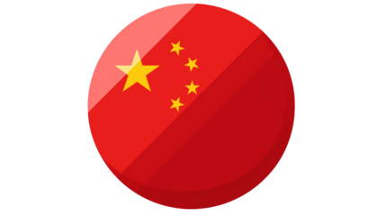 China flag icon vector illustration chinese national symbol asia country