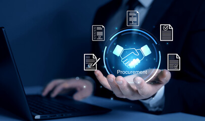 Procurement strategic process acquiring and managing goods and services,optimizing costs,efficiency,supplier relationships and operational workflows for business success.Procurement system management.