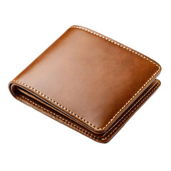 Brown leather wallet with handcrafted stitching and premium materials