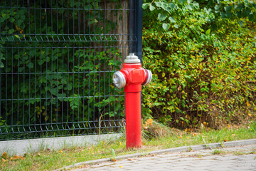 red fire hydrant on the street