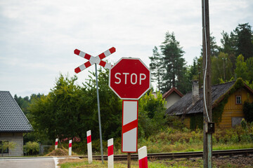 stop sign on the road
