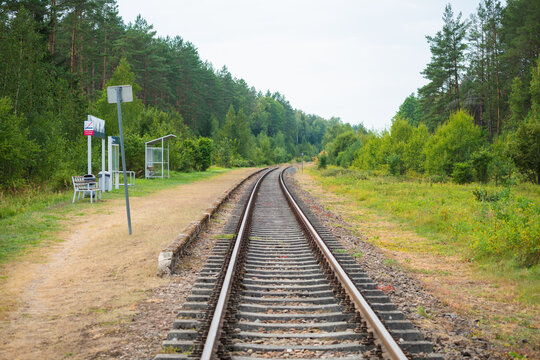railway in the countryside Sokole Białostockie