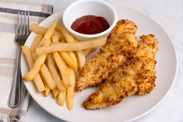 chicken tenders with french fries