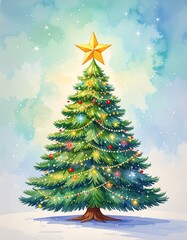 Christmas tree illustration (1)