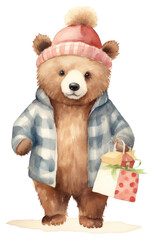 PNG Fashion wear bear mammal animal.