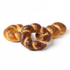 Twisted Ring Breads & Sesame Buns &ndash; Golden Artisan Simit Style Bakery Set