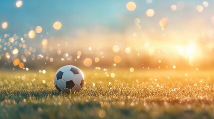 Exciting soccer match highlights outdoor field sports photography golden hour close-up passion and competition