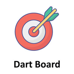 Dart Board Vector icon which can easily modify or edit