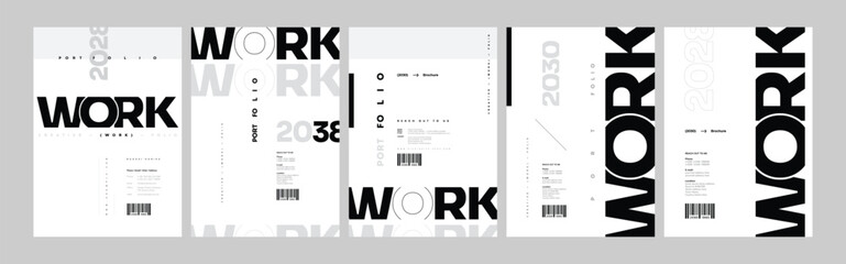 portfolio cover template for graphic designer