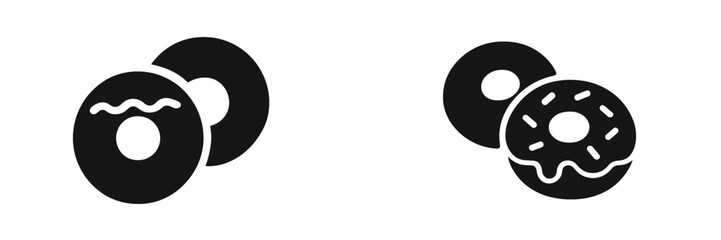 Different styles of donuts displayed together showcasing variety in design and toppings