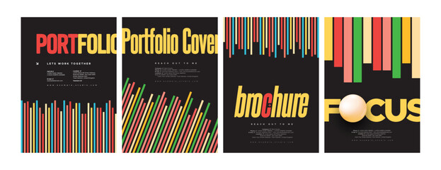 portfolio cover template for graphic designer