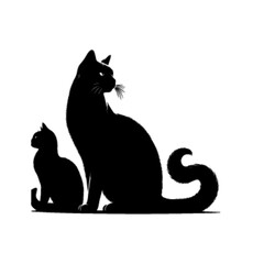Playful Standing Cat Vector Illustration – Cute Pet Animal Design