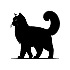 Cute Cat Vector Illustration – Adorable Feline Clipart Design
