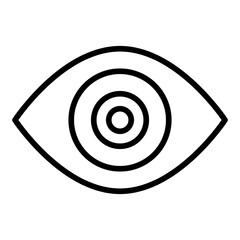 Eye icon. Vision symbol. Eye care and ophthalmology collection. Line Icon