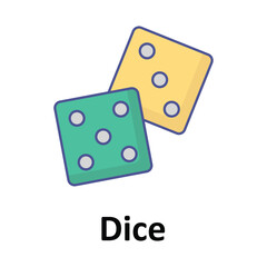 Dice Vector icon which can easily modify or edit