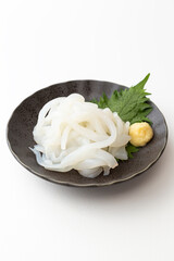 イカそうめん　白バック