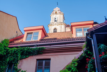 Historic Architecture in the Heart of Vilnius Old Town, Lithuania