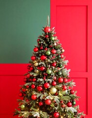 Christmas tree with ornaments