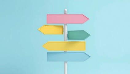 Colorful signpost