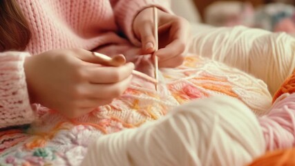 Handmade Crochet Blanket Creation