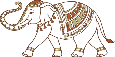 Meenakari Elephant – Enamel Detail