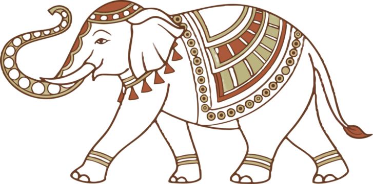 Meenakari Elephant – Enamel Detail