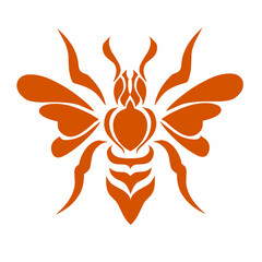 Tribal Bee Vector Illustration design for tattoo 