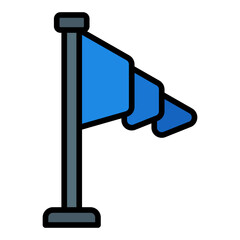 Milestones icon. Timeline symbol. Business project and achievement collection. Filled Line Icon