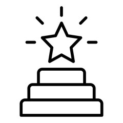 Goal icon. Target symbol. Business presentation and success planning collection. Line Icon