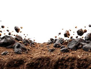 black and white sand