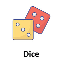 Dice Vector icon which can easily modify or edit