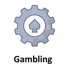 Gambling Vector icon which can easily modify or edit