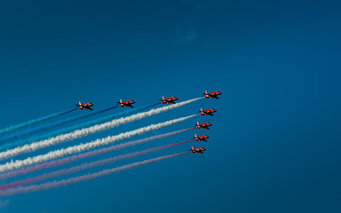 airplanes in the sky