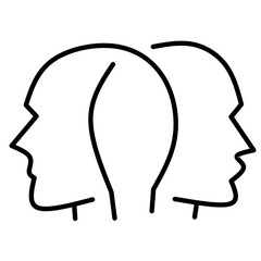 Business Cooperation web icons in line style. Meeting, cooperation, business people, audience, briefing, plan, collection. Vector illustration.