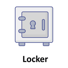 Locker Vector icon which can easily modify or edit