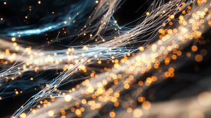 Plexus abstract technology background connecting lines and dots - Powered by Adobe