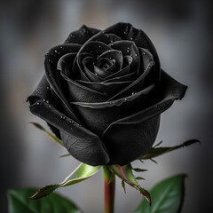 Black rose flower