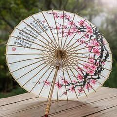 red and white umbrella