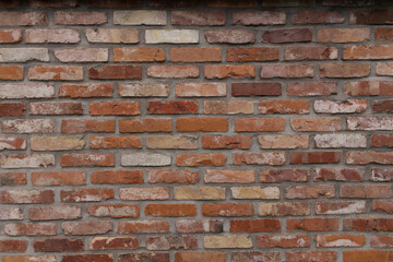 Mauer Hintergrundtextur. Roter Backstein.
