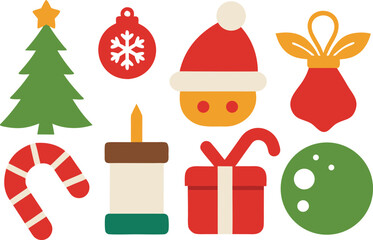 Charming christmas icons pack detailed vector illustration for festive designs scalable eps format