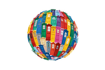 abstract colorful balloons