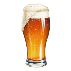 Vector watercolor Beer / 水彩テイストのビールイラスト