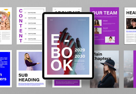 Clean And Minimal Digital E Book Design