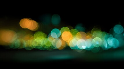 Colorful bokeh light phenomenon in abstract composition. Neural network AI generated