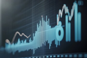 Website traffic growth displayed on a minimalistic graph with clear data trends and insights