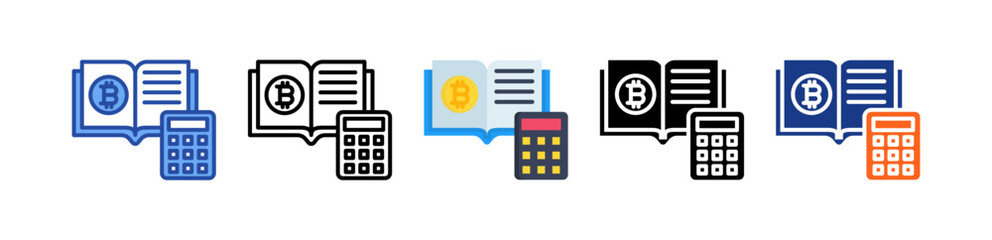 Ledger Icon Multi Style Illustration