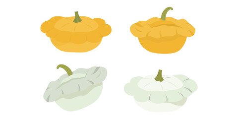 Pattypan Collection, Pattypan Set, Four Pattypans