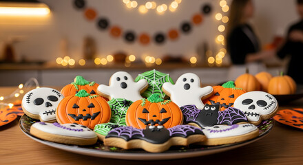 Spooky Halloween Cookies: Iced Treats for a Festive Celebration