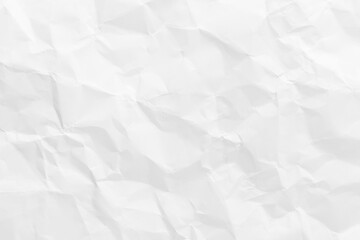 Crumpled White Paper Texture Background for Creative Design Projects